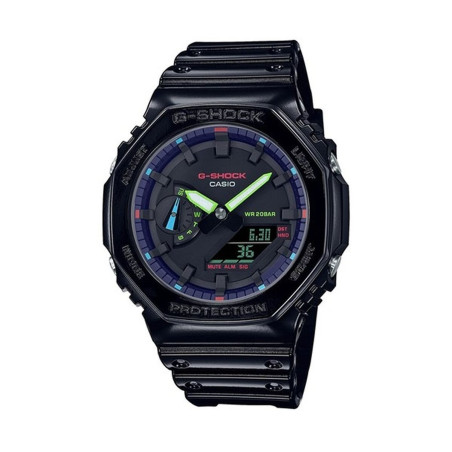 Men's Watch Casio G-Shock OAK COLLECTION VIRTUAL RAINBOW SERIE Black (Ø 45 mm)