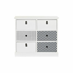 Chest of drawers DKD Home Decor Grey White Paolownia wood (68 x 25 x 62 cm)