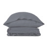 Duvet cover set Alexandra House Living Qutun Dark grey King size 3 Pieces