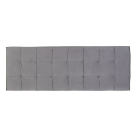 Headboard 180 x 7 x 64 cm Synthetic Fabric Grey