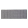 Headboard 180 x 7 x 64 cm Synthetic Fabric Grey