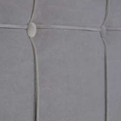 Headboard 180 x 7 x 64 cm Synthetic Fabric Grey