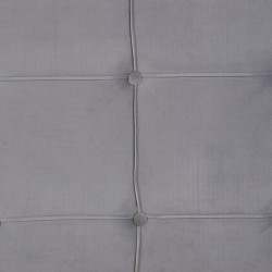 Headboard 180 x 7 x 64 cm Synthetic Fabric Grey