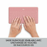 Keyboard Logitech AZERTY French Pink