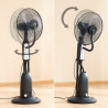 Nebuliser Pedestal Fan with Remote Control InnovaGoods Mistinn Black 90 W 2,8 L