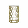 Side table DKD Home Decor 30,5 x 30,5 x 50 cm Golden White Plastic Marble Iron