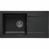 Sink Stradour 78 x 43,5 cm Matte back Black