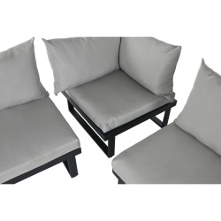 Sofa and table set Home ESPRIT Aluminium 227 x 159 x 64 cm