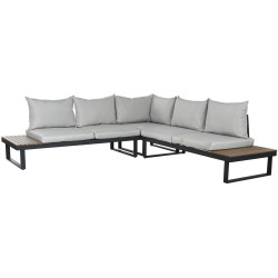 Sofa and table set Home ESPRIT Aluminium 227 x 159 x 64 cm