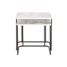 Set of 2 tables DKD Home Decor White Black 51 x 43 x 49 cm