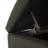 Bench 94 x 43 x 41 cm Linen Dark green