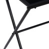 Nightstand Black Crystal Iron 45 x 35 x 65 cm