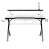 Desk Gaming Huzaro HZ-Hero 5.0 White White Black Carbon fibre 120 x 60 cm