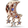 Woman's charm link Pandora LUNA E STELLE