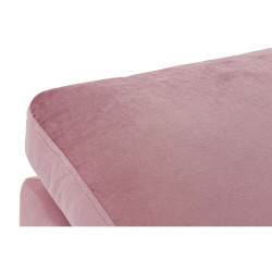 Footrest DKD Home Decor Pink Polyester Modern (55 x 55 x 30 cm)