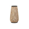 Vase DKD Home Decor Natural Black Metal Rattan 38 x 38 x 73 cm