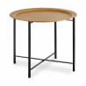 Side table Black Golden Metal 62 x 48,5 x 62 cm (4 Units)