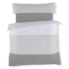 Duvet cover set Alexandra House Living White Grey King size 3 Pieces