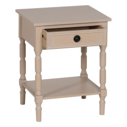 Nightstand White 48 x 40 x 61 cm