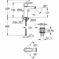 Mixer Tap Grohe 24204002 Metal