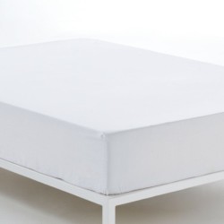 Fitted bottom sheet Alexandra House Living White 180 x 200 cm