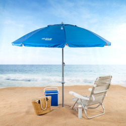 Sunshade Aktive Blue Polyester Aluminium 200 x 205 x 200 cm (6 Units)