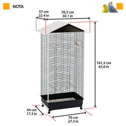 Bird cage Ferplast 56115423 White 7,5 x 11,5 x 4 cm