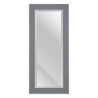 Wall mirror 56 x 2 x 126 cm Grey Wood White