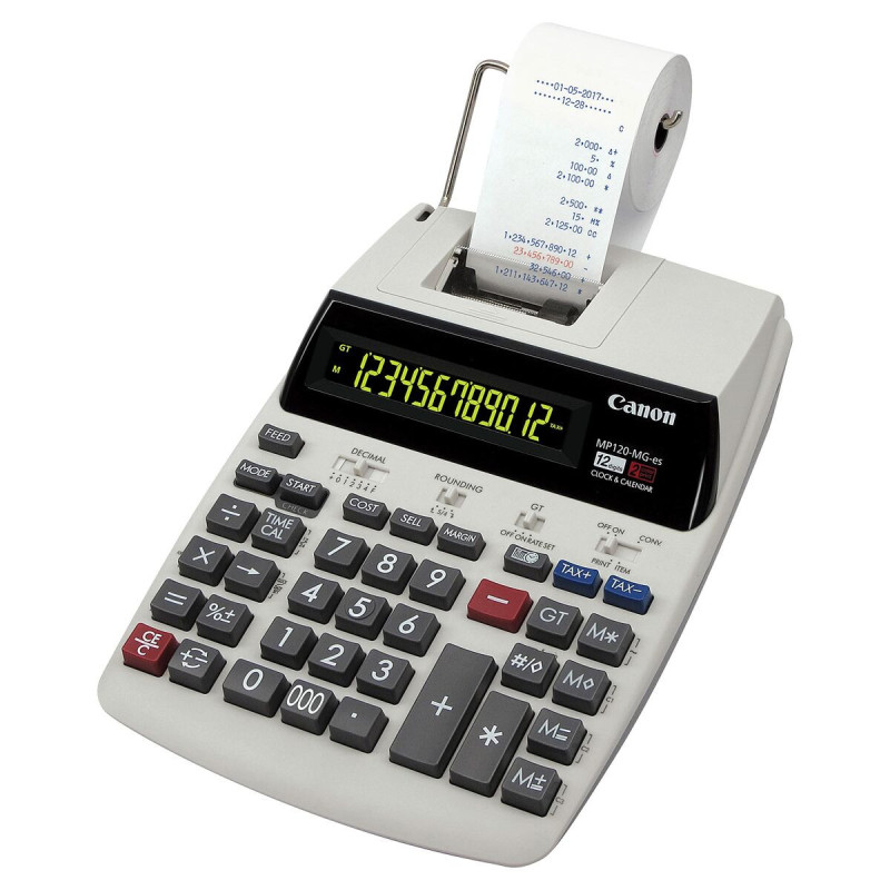 Printer calculator Canon White Black Grey (1 Unit)