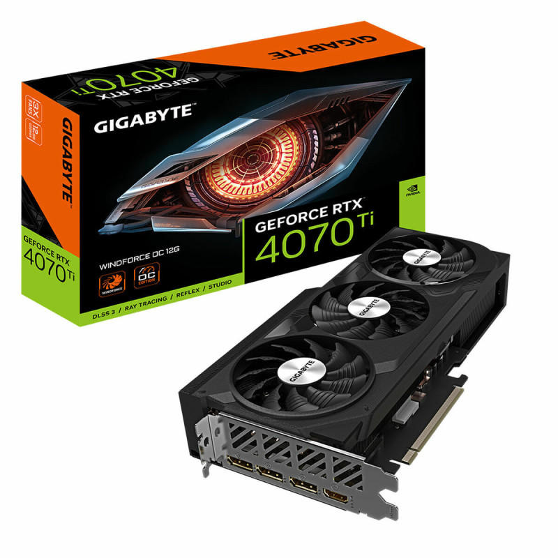 Graphics card Gigabyte GV-N407TWF3OC-12GD 12 GB GeForce RTX 4070 Ti GDDR6X