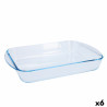 Oven Dish Pyrex Classic Vidrio Transparent Glass Rectangular 35 x 23 x 6 cm (6 Units)