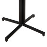 Table Black Natural MDF Wood 80 x 80 x 75 cm