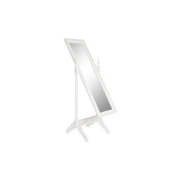 Free standing mirror DKD Home Decor Mirror White MDF Wood (50 x 50 x 157 cm)