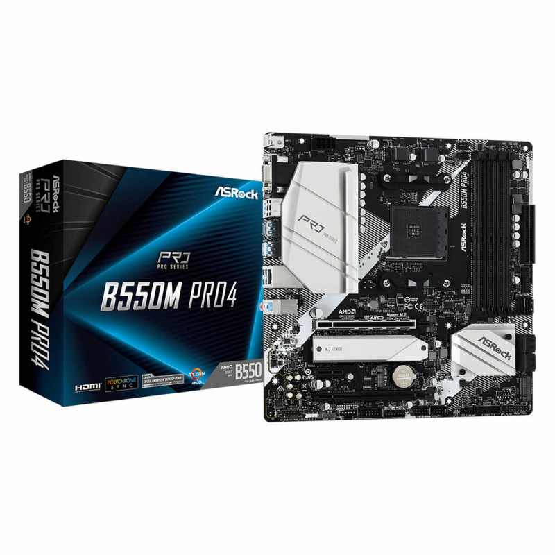 Motherboard ASRock B550M Pro4 AMD B550 AMD AMD AM4