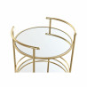 Serving trolley DKD Home Decor Golden Metal Mirror 42,5 x 42,5 x 74,3 cm