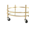 Serving trolley DKD Home Decor Golden Metal Mirror 42,5 x 42,5 x 74,3 cm