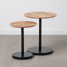 Side table Natural Black 50 x 50 x 60 cm