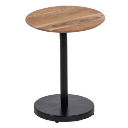 Side table Natural Black 50 x 50 x 60 cm