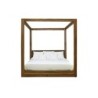 Bed Home ESPRIT Polyester Pinewood Recycled Wood 202 x 222 x 215 cm