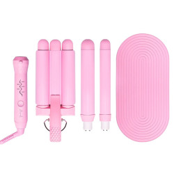 Triple Ceramic Styling Curling Iron Mermade   Pink