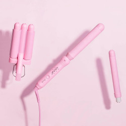 Triple Ceramic Styling Curling Iron Mermade   Pink