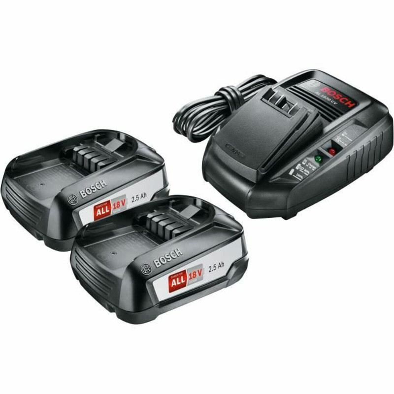 Charger and rechargeable battery set BOSCH 1600A011LD 2,5 Ah Litio Ion 18 V