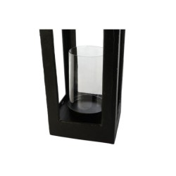 Lantern DKD Home Decor Black Aluminium Crystal 21 x 21 x 91 cm