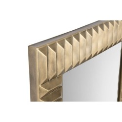 Wall mirror Home ESPRIT Golden Metal Modern 73,5 x 4 x 124 cm