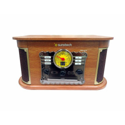 Record Player Sunstech PXRC52CDWD Brown Wood