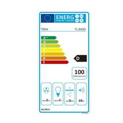 Conventional Hood Teka 43870023 60 cm 354 m3/h 69 dB 286W White Black