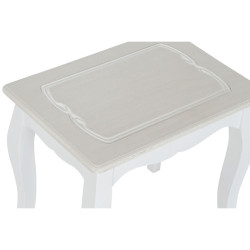 Set of 3 tables DKD Home Decor White Light brown 53 x 35 x 47 cm