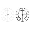 Wall Clock Home ESPRIT White Black Metal 80 x 3 x 80 cm (2 Units)