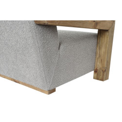 Sofa DKD Home Decor Natural Light grey Recycled Wood Modern 221 x 94 x 83 cm