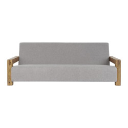 Sofa DKD Home Decor Natural Light grey Recycled Wood Modern 221 x 94 x 83 cm